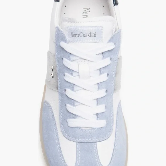 Nero Giardini Mixed Leather Low-Top Sneakers - Picture 4 of 5